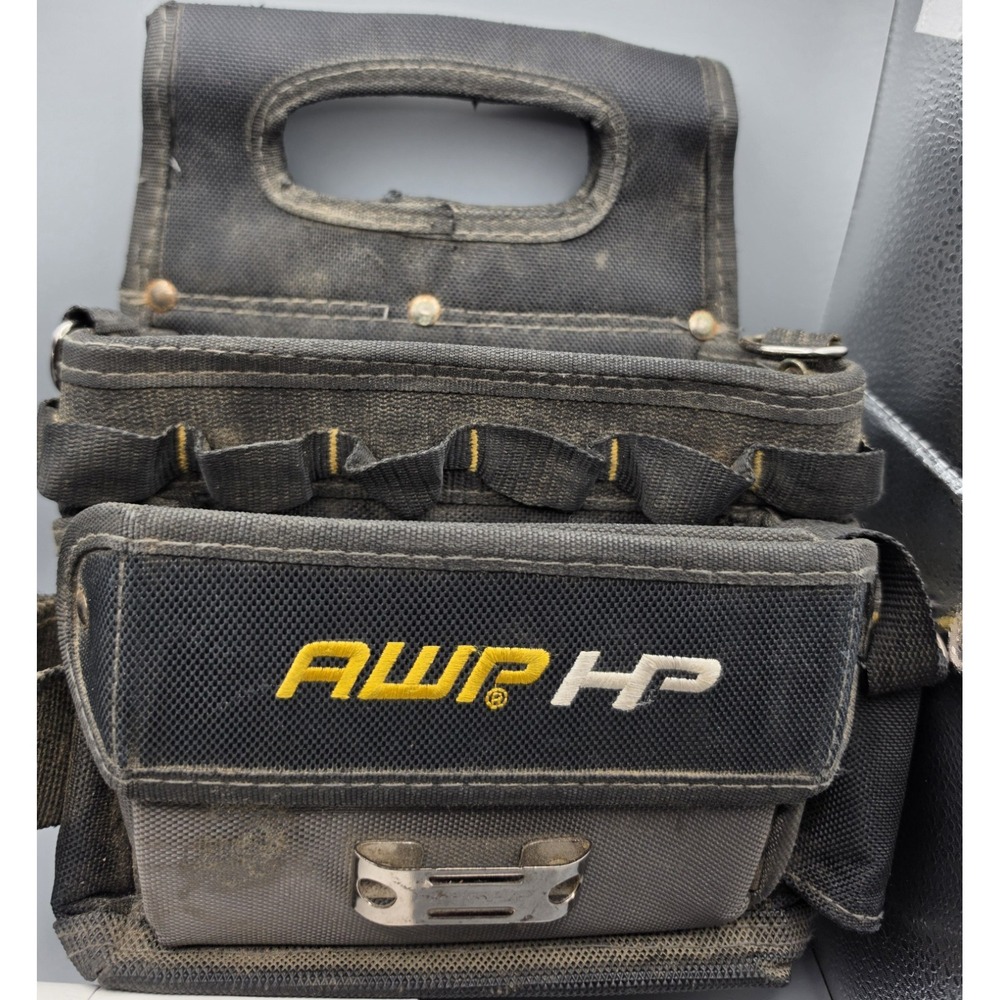 AWP HP Heavy Duty Tool Bag Tote Organizer Contractor Carpenter Electrician Black